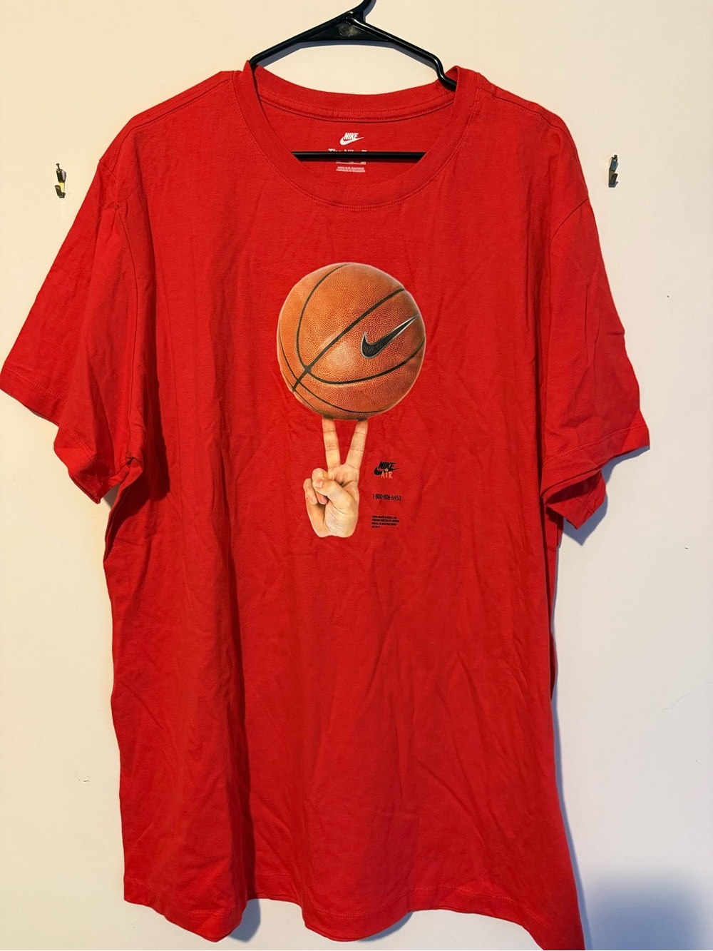 Nike Red Basketball Graphic T-Shirt